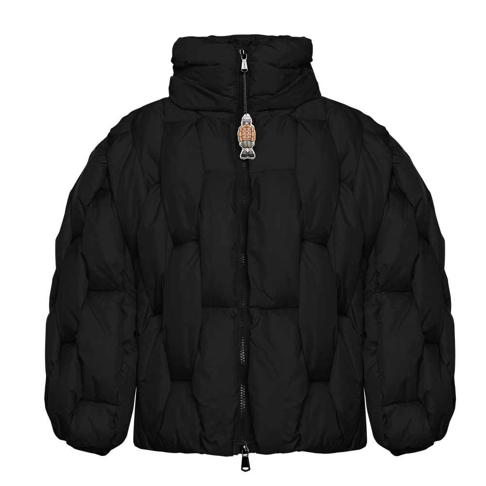 GLACIER PUFFER – Black Weave – CRISTIANZEROTRE
