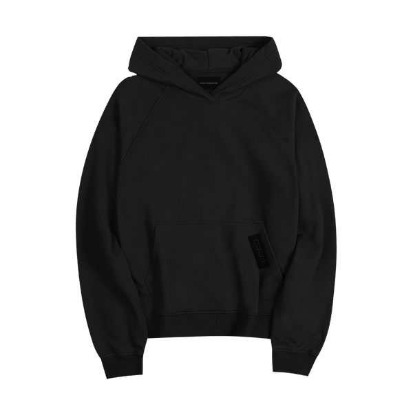 Sudadera negra con capucha "CR03"