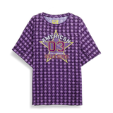 Purple American 03 Stars T-Shirt