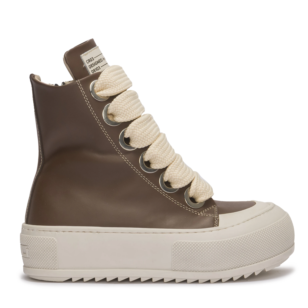 LEATHER CHRISTIAN ZEROTRE BOOTS CHOCOLATE EDITION Chocolate Brown Ostrich Leather Boots - Square Toe – Texas  main image 3