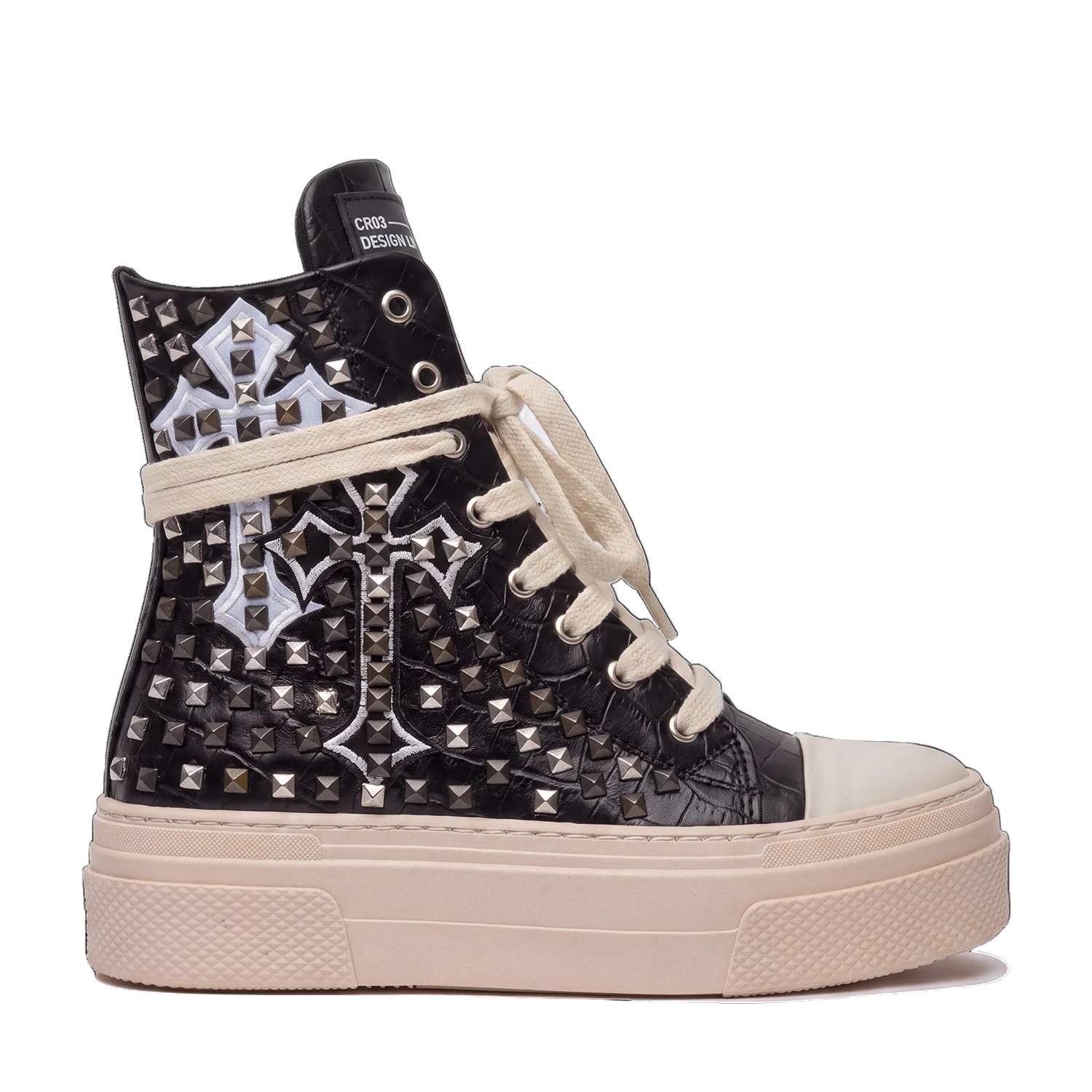 CALIPSO COCO - Black Cross Studs