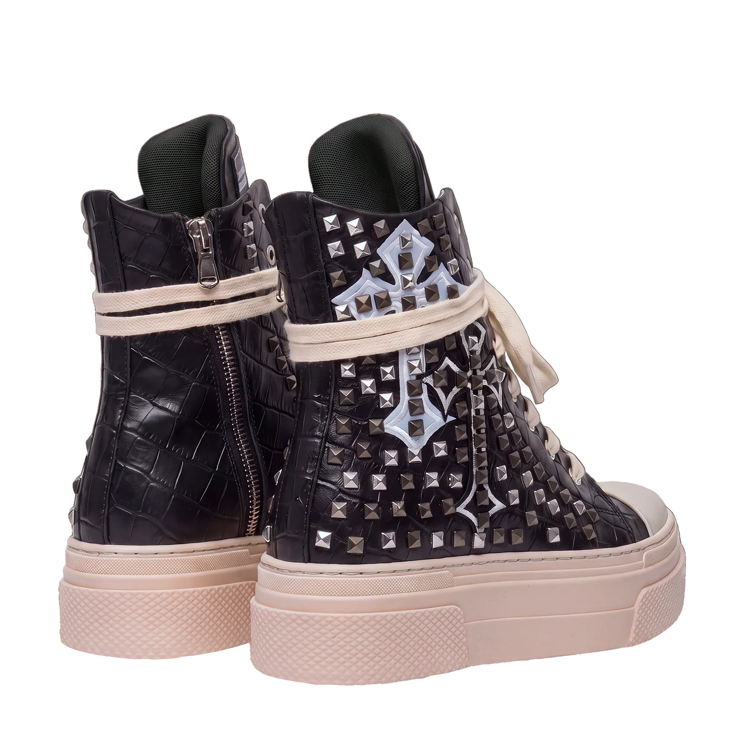 CALIPSO COCO - Black Cross Studs