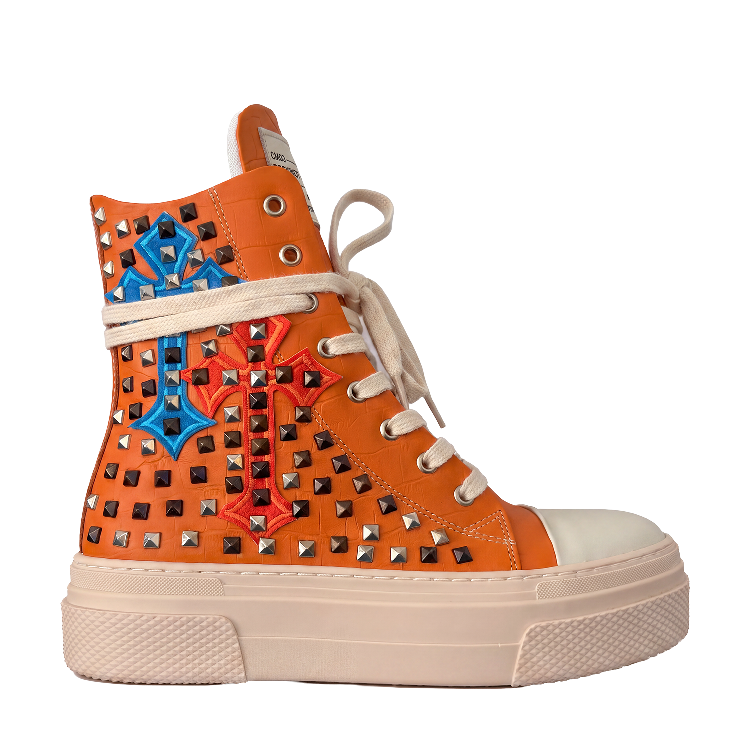 CALIPSO COCO - Orange Cross Studs