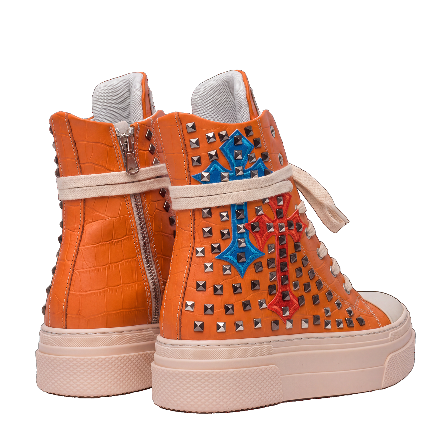 CALIPSO COCO - Orange Cross Studs