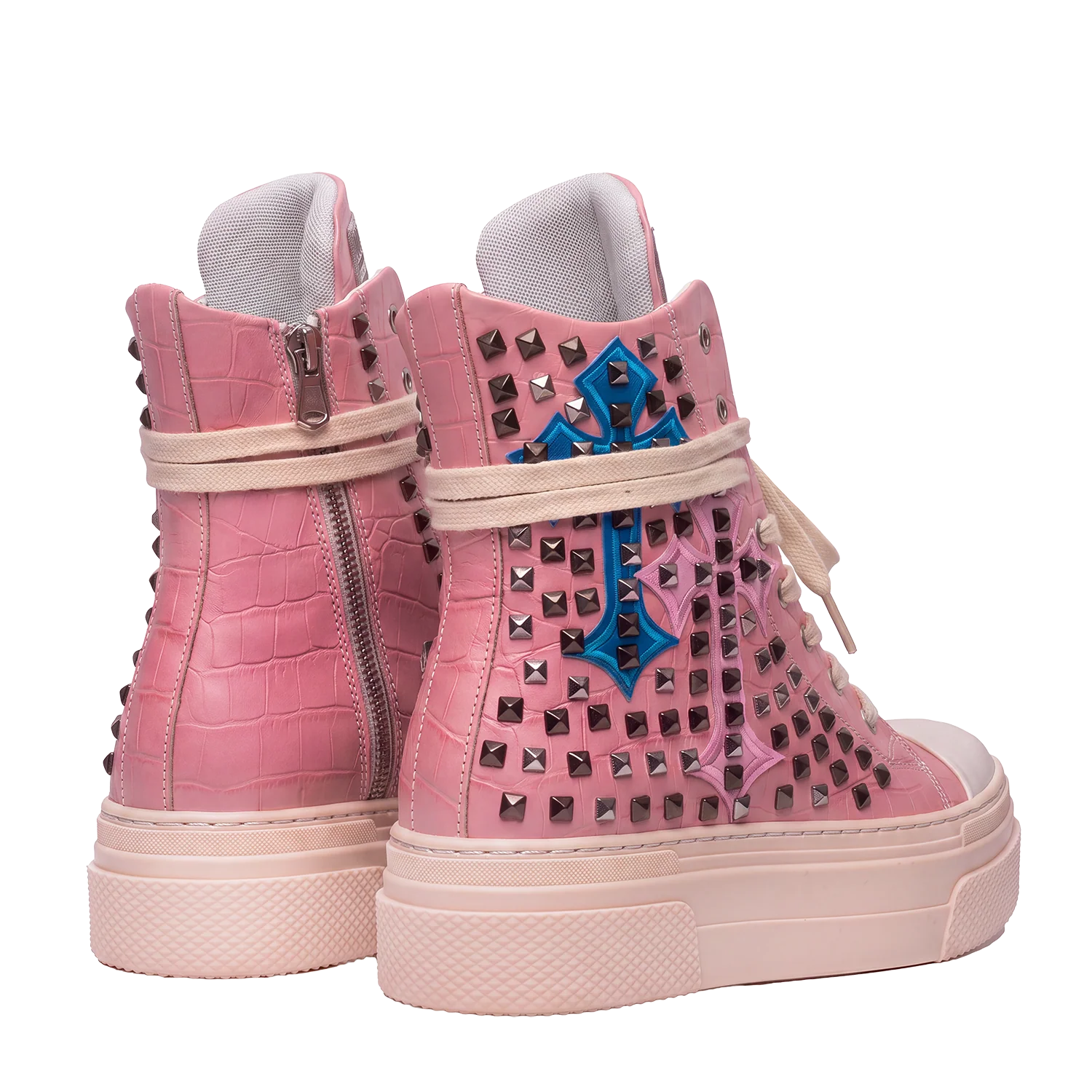 CALIPSO COCO - Pink Cross Studs