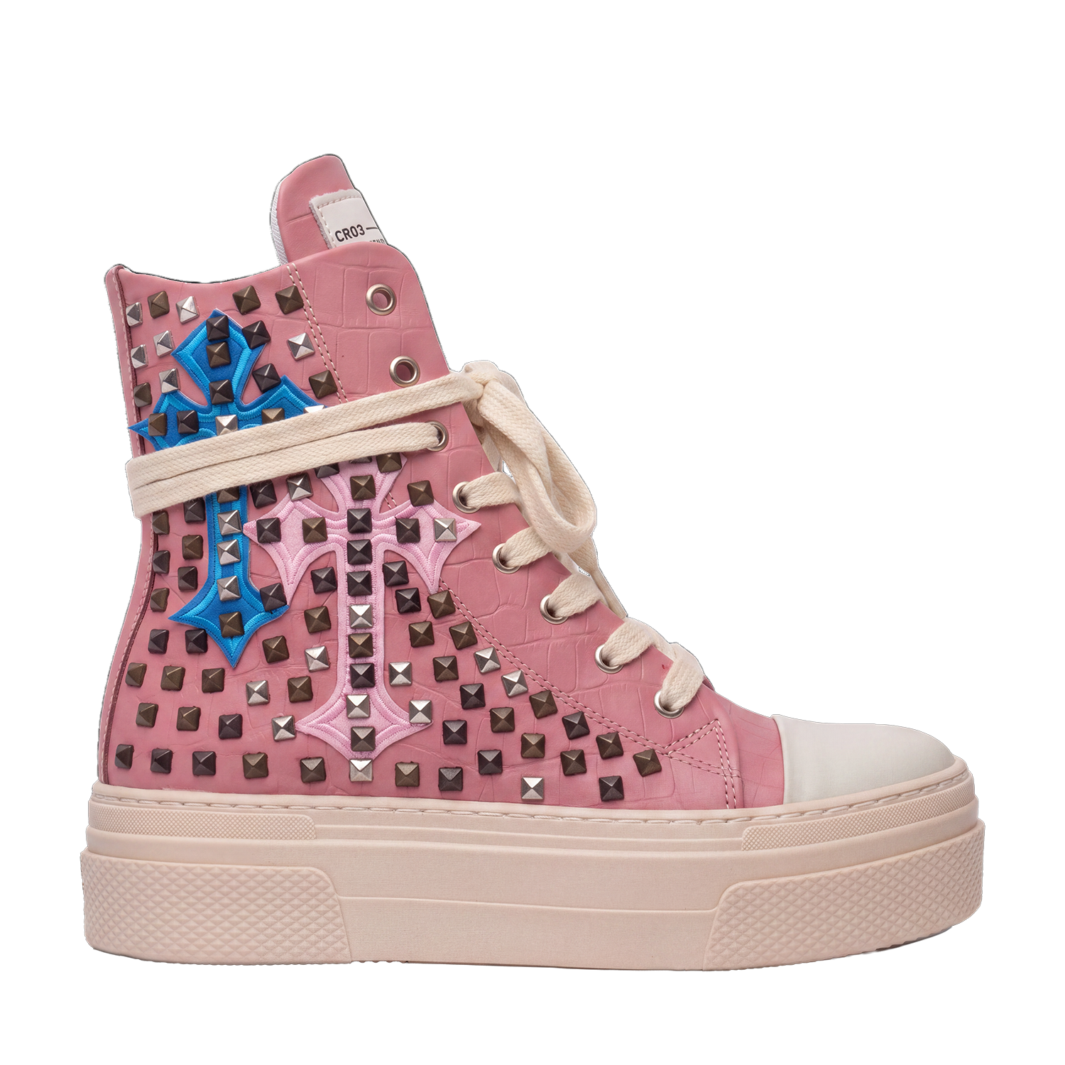 CALIPSO COCO - Pink Cross Studs