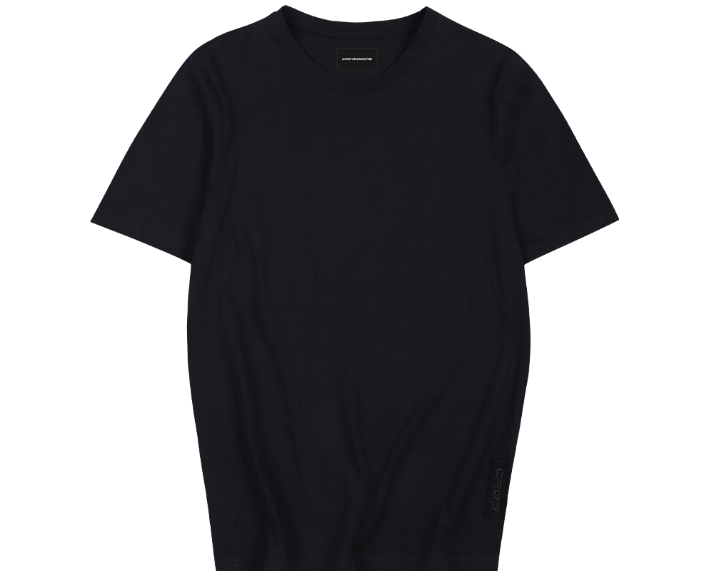 "CR03" Black T-shirt-T-shirt-CRISTIANZEROTRE