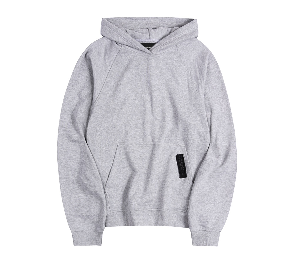 "CR03" Melange Grey Hoodie-Hoodie-CRISTIANZEROTRE