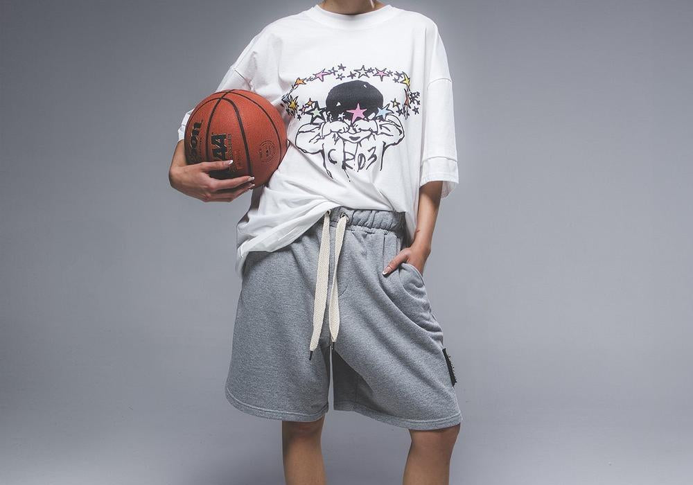 "CR03" Melange Grey Short-Shorts-CRISTIANZEROTRE