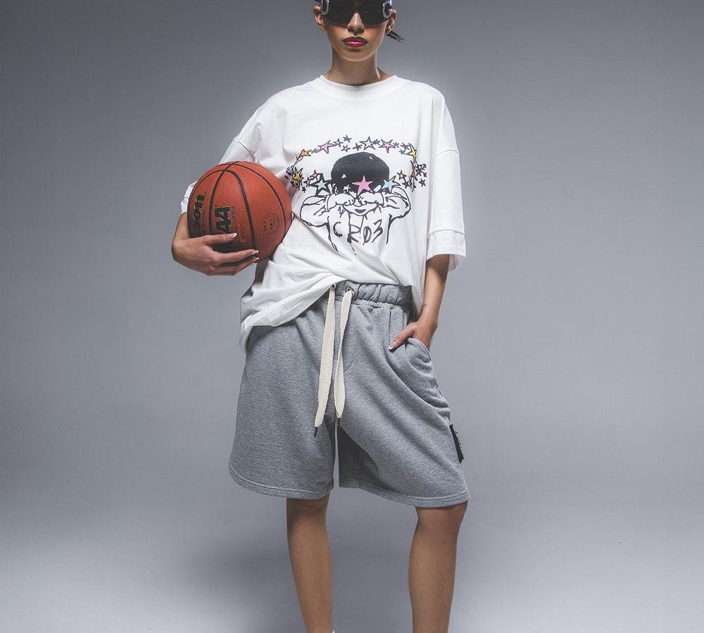 "CR03" Melange Grey Short-Shorts-CRISTIANZEROTRE