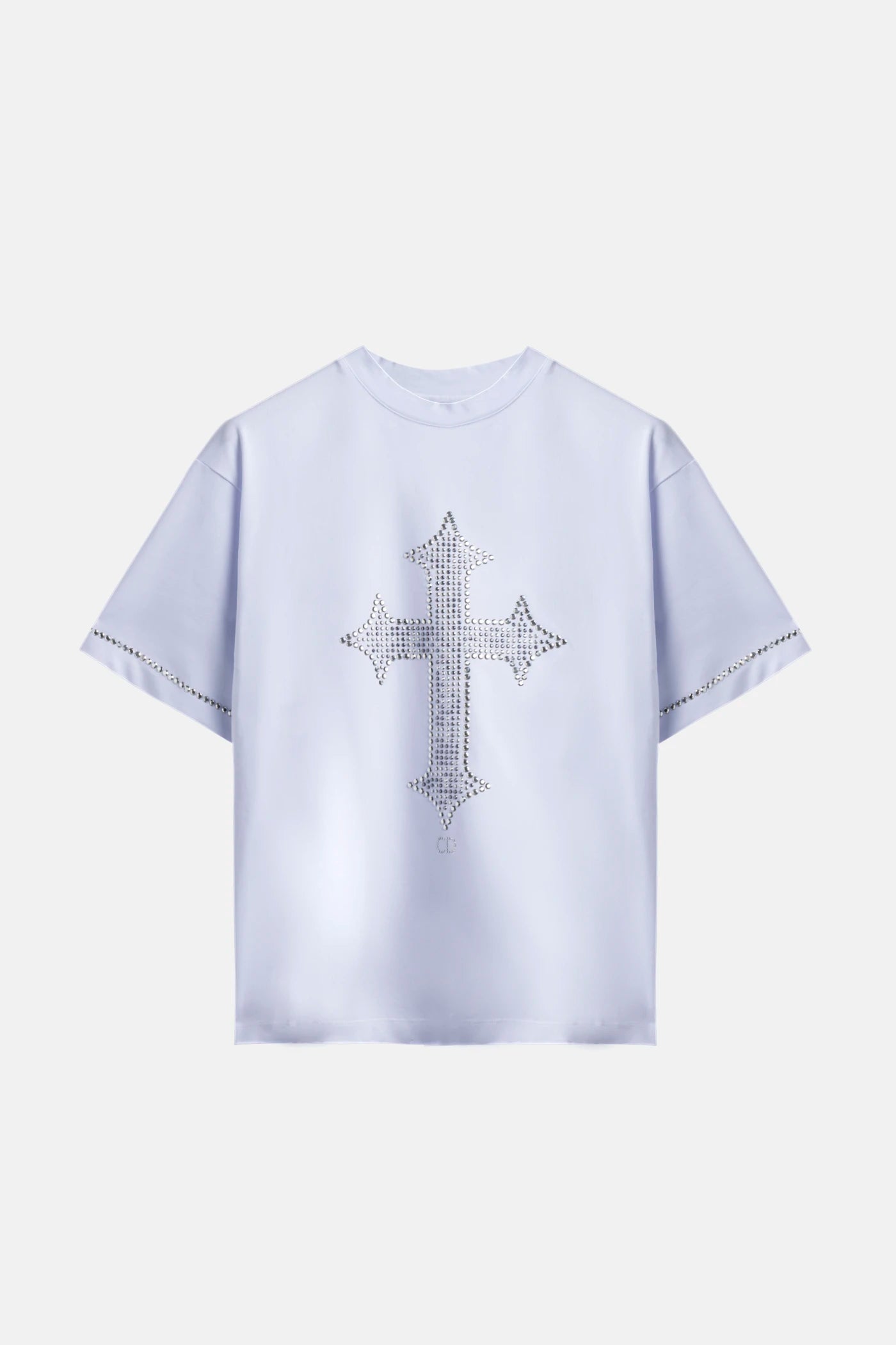 CR03 Cross Strass Tee – White Edition