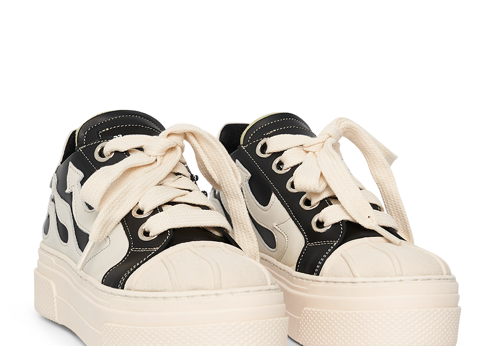 CALIPSO FLAME – Black White Low-Sneaker-CRISTIANZEROTRE