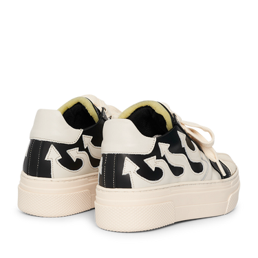 CALIPSO FLAME – Black White Low-Sneaker-CRISTIANZEROTRE