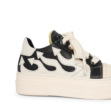 CALIPSO FLAME – Black White Low-Sneaker-CRISTIANZEROTRE