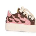 CALIPSO FLAME – Brown Pink Low-Sneaker-CRISTIANZEROTRE