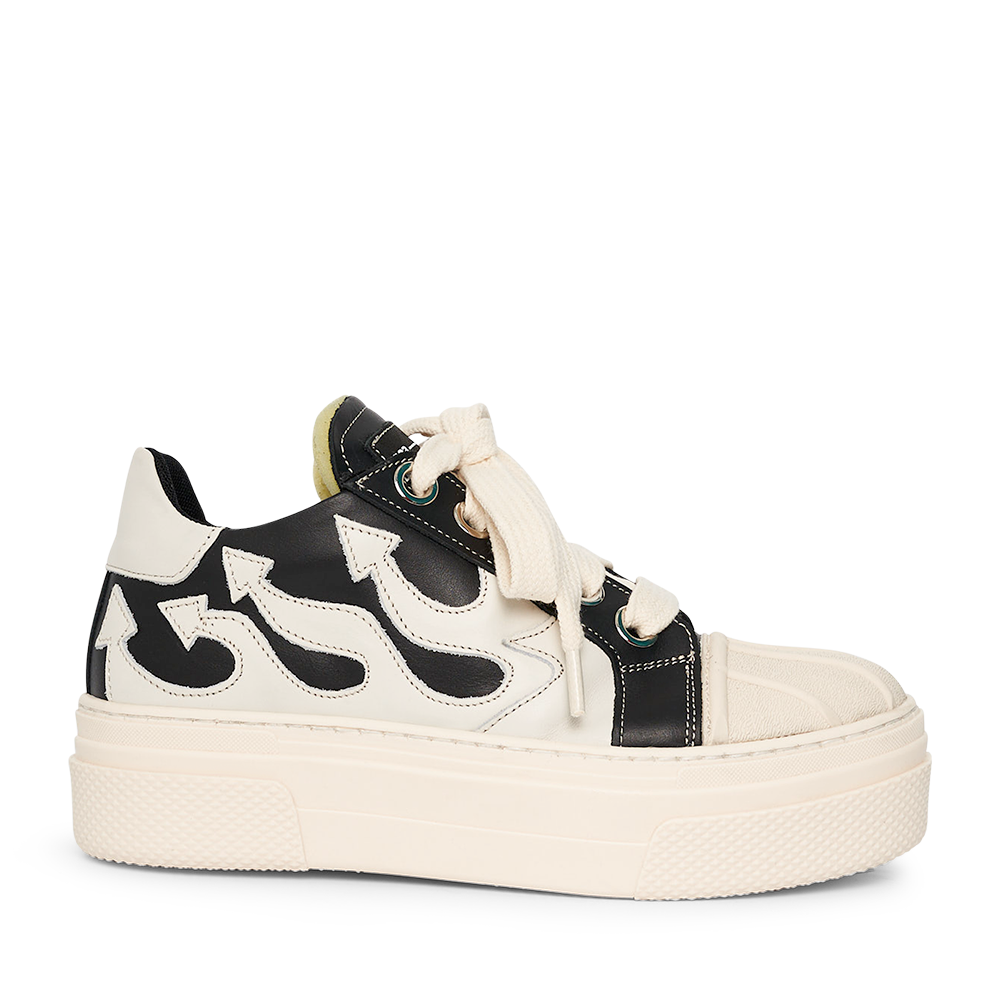 CALIPSO FLAME – Black White Low-Sneaker-CRISTIANZEROTRE