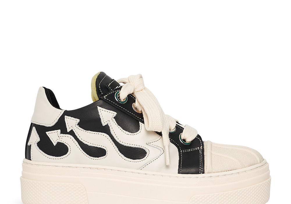 CALIPSO FLAME – Black White Low-Sneaker-CRISTIANZEROTRE