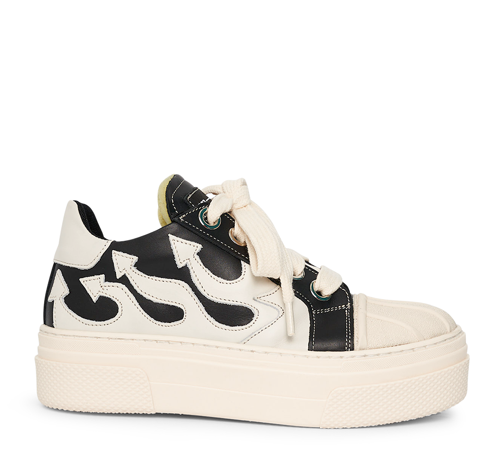 CALIPSO FLAME – Black White Low-Sneaker-CRISTIANZEROTRE