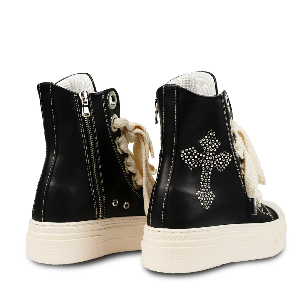 Calipso 300 – Crucifix Black Leather-Sneaker-CRISTIANZEROTRE