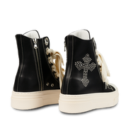 Calipso 300 – Crucifix Black Leather-Sneaker-CRISTIANZEROTRE