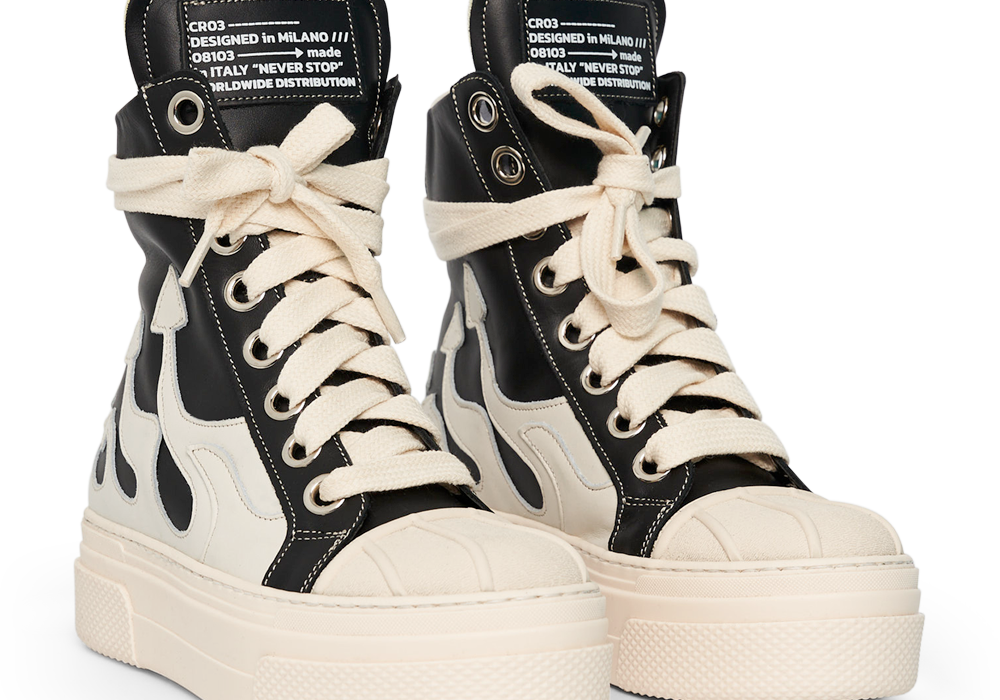 CALIPSO FLAME – Black White High-Sneaker-CRISTIANZEROTRE