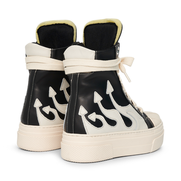 CALIPSO FLAME – Black White High-Sneaker-CRISTIANZEROTRE