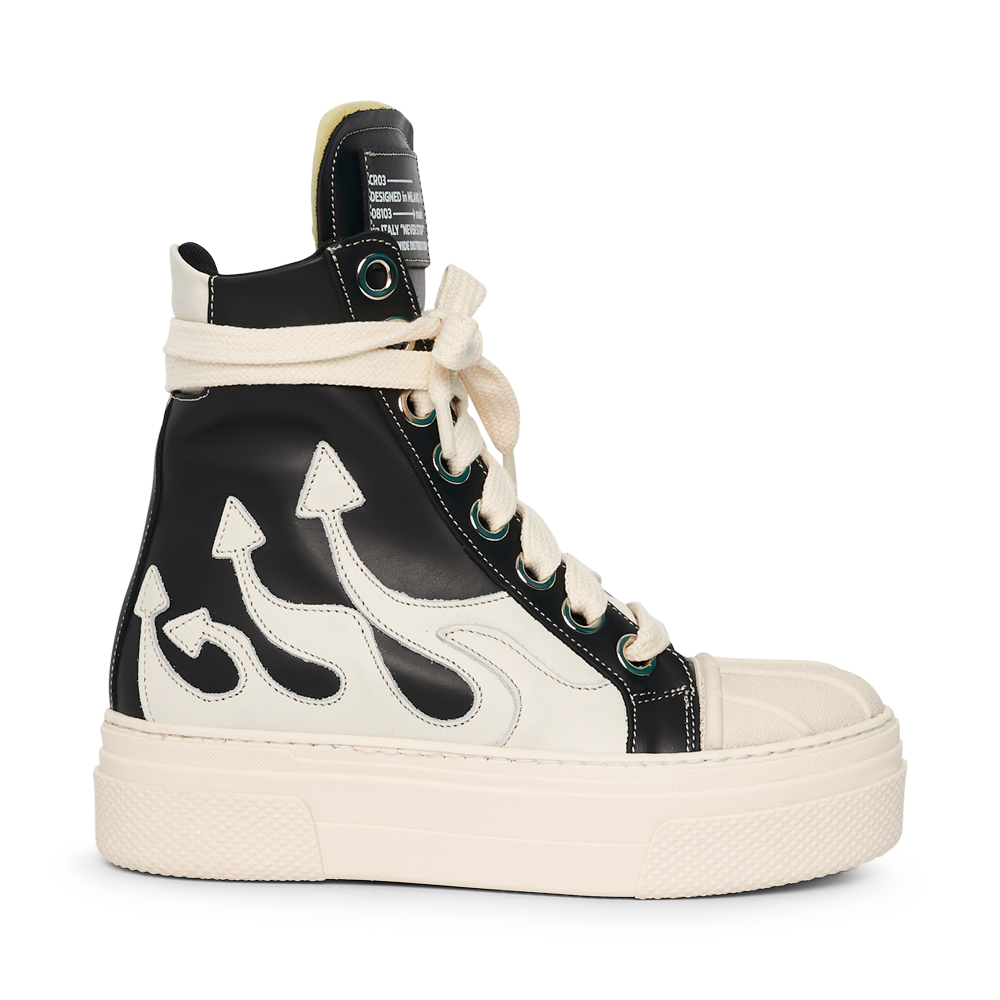 CALIPSO FLAME – Black White High-Sneaker-CRISTIANZEROTRE