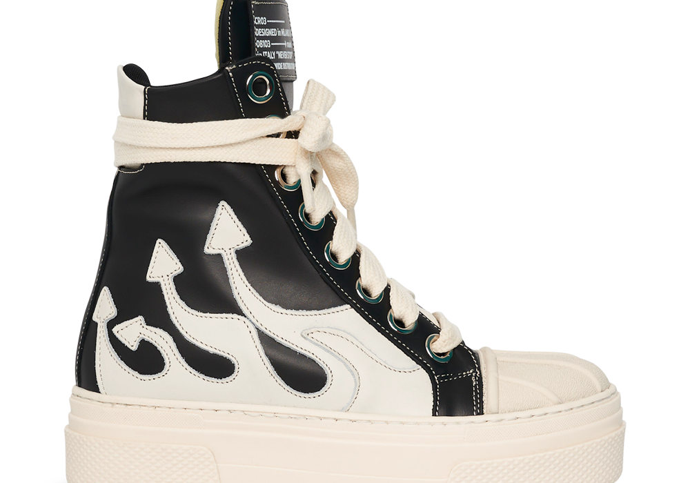 CALIPSO FLAME – Black White High-Sneaker-CRISTIANZEROTRE