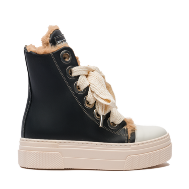 Calipso 300 Fur – Classic Black Leather-Sneaker-CRISTIANZEROTRE