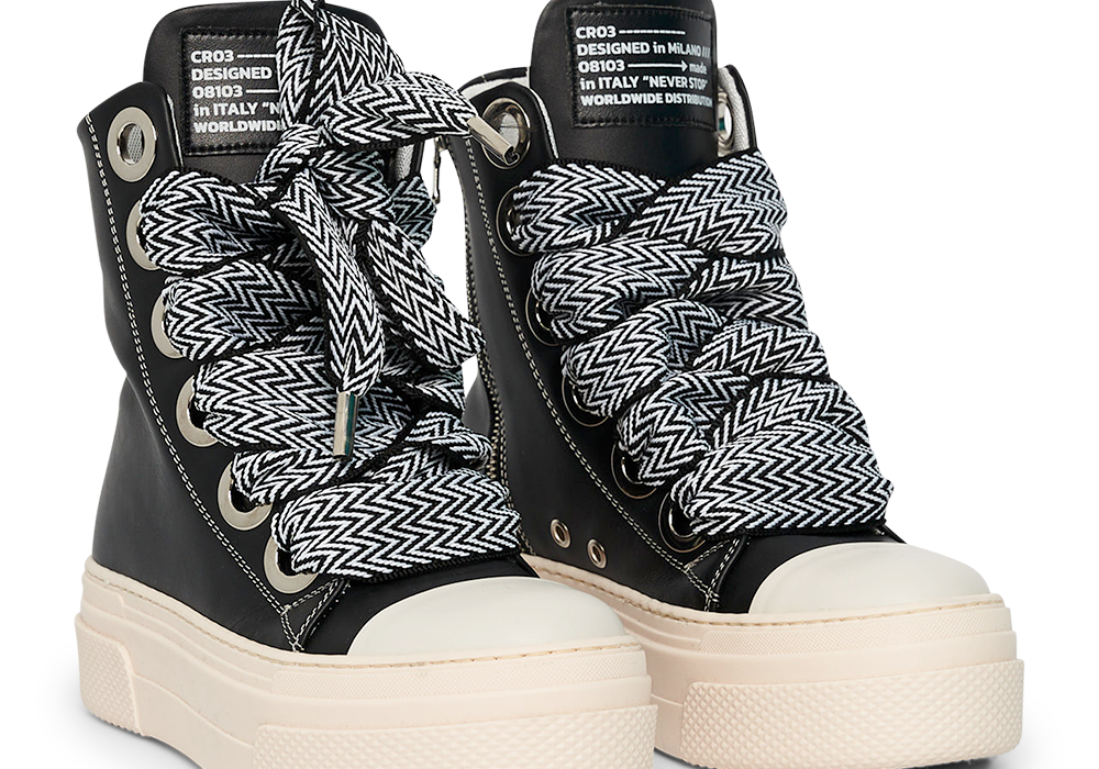 Calipso 300 – Lace Black & White-Sneaker-CRISTIANZEROTRE