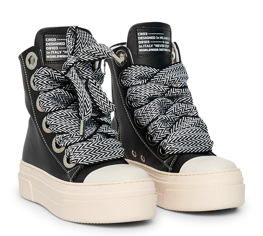 Calipso 300 – Lace Black & White-Sneaker-CRISTIANZEROTRE