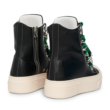 Calipso 300 Black Forest – High Sneakers with Green Laces by CR03 Calipso 300 Black Forest – High Sneakers with Green Laces by CR03