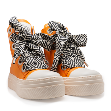 Calipso 300 – Orange Lace Rhombus-Sneaker-CRISTIANZEROTRE