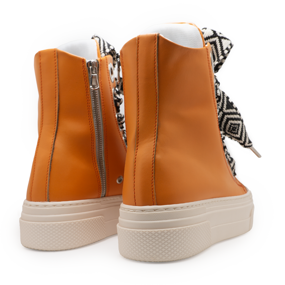 Calipso 300 – Orange Lace Rhombus-Sneaker-CRISTIANZEROTRE