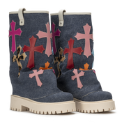 CHUNKY CROSS – Denim Blue-Sneaker-CRISTIANZEROTRE
