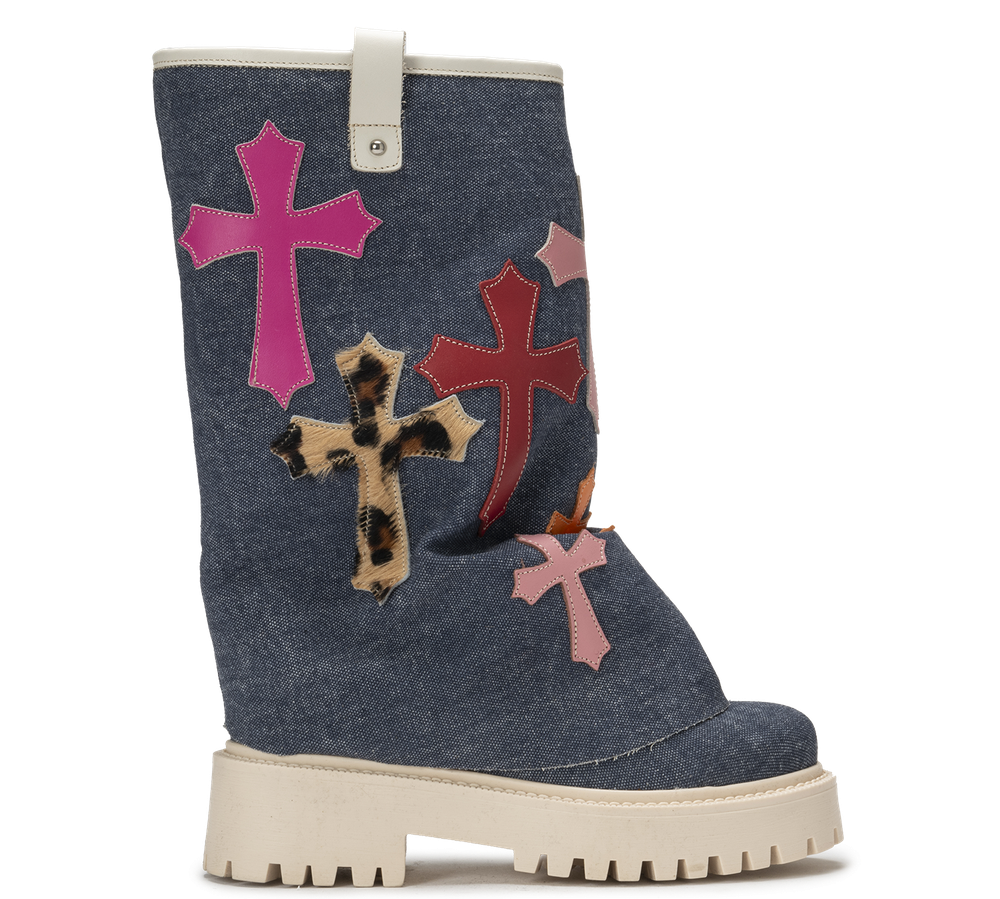 CHUNKY CROSS – Denim Blue-Sneaker-CRISTIANZEROTRE