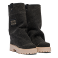 CHUNKY – Denim Boots Black-Sneaker-CRISTIANZEROTRE