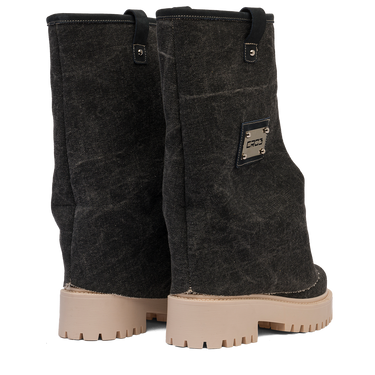 CHUNKY – Denim Boots Black-Sneaker-CRISTIANZEROTRE