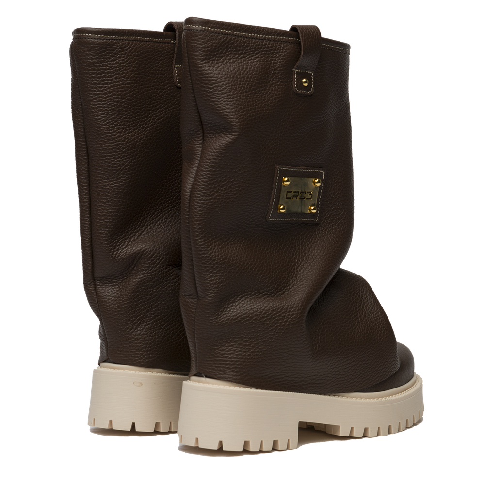 CHUNKY – Leather Boots Brown-Sneaker-CRISTIANZEROTRE