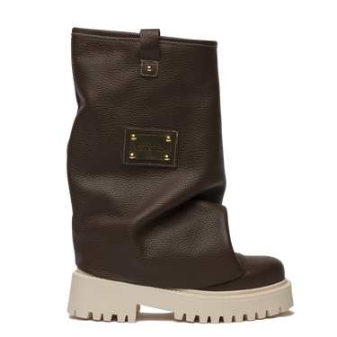 CHUNKY – Leather Boots Brown-Sneaker-CRISTIANZEROTRE