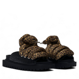 Black Croco Sandals