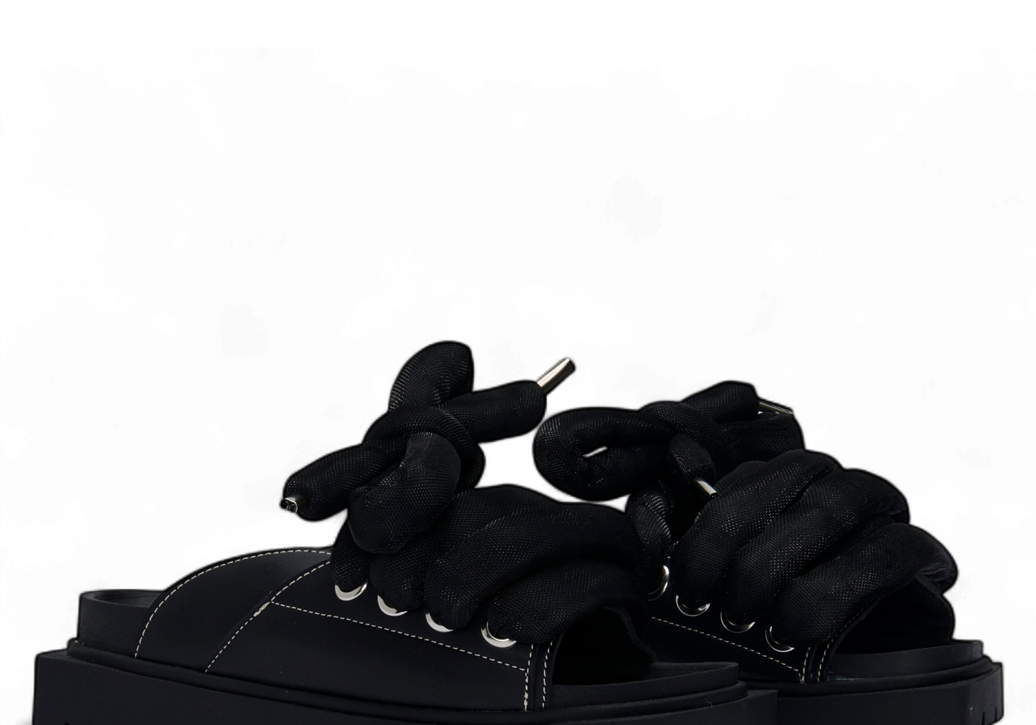 Black Leather Sandals