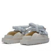 White Leather Sandals
