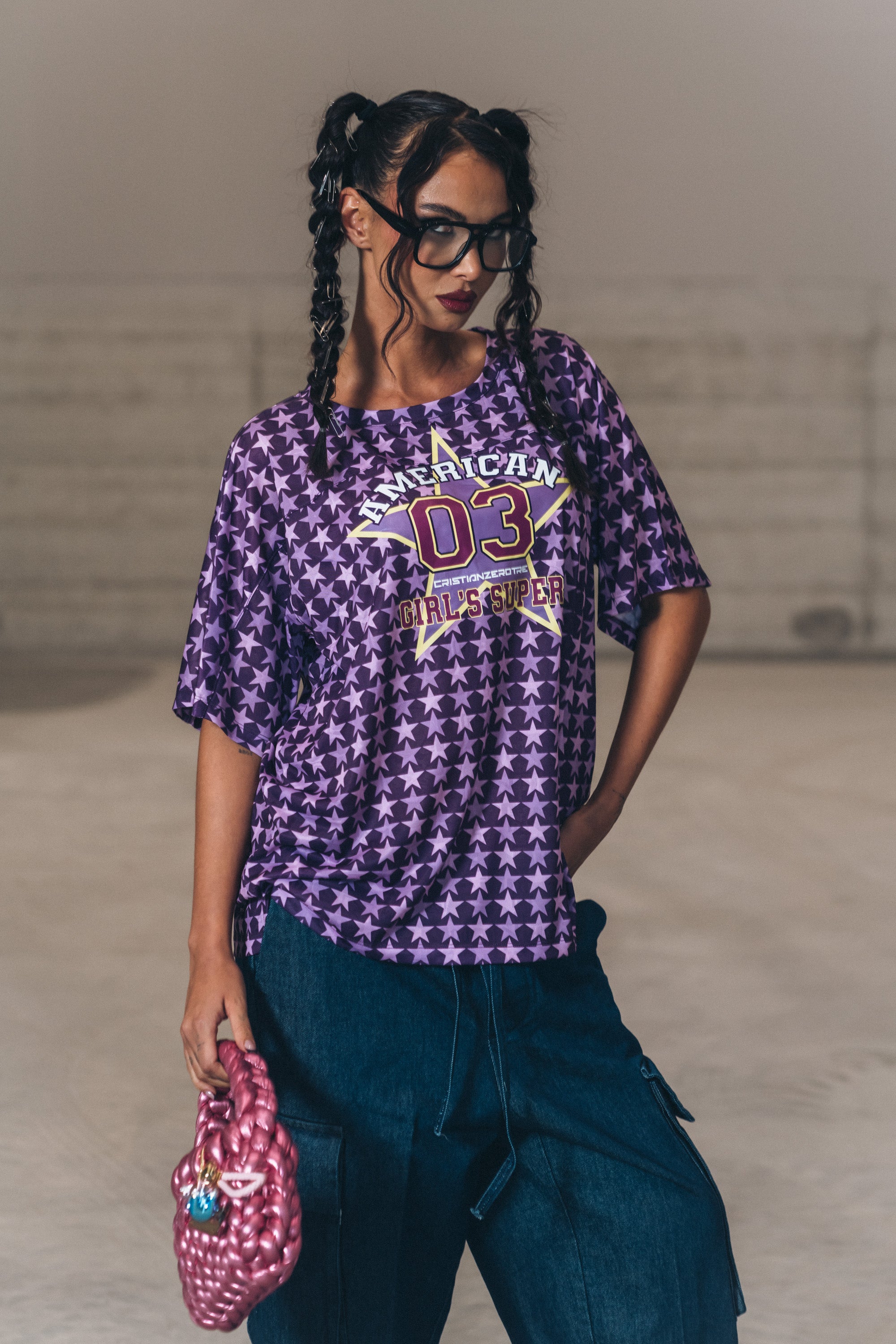 SET - Purple & Denim