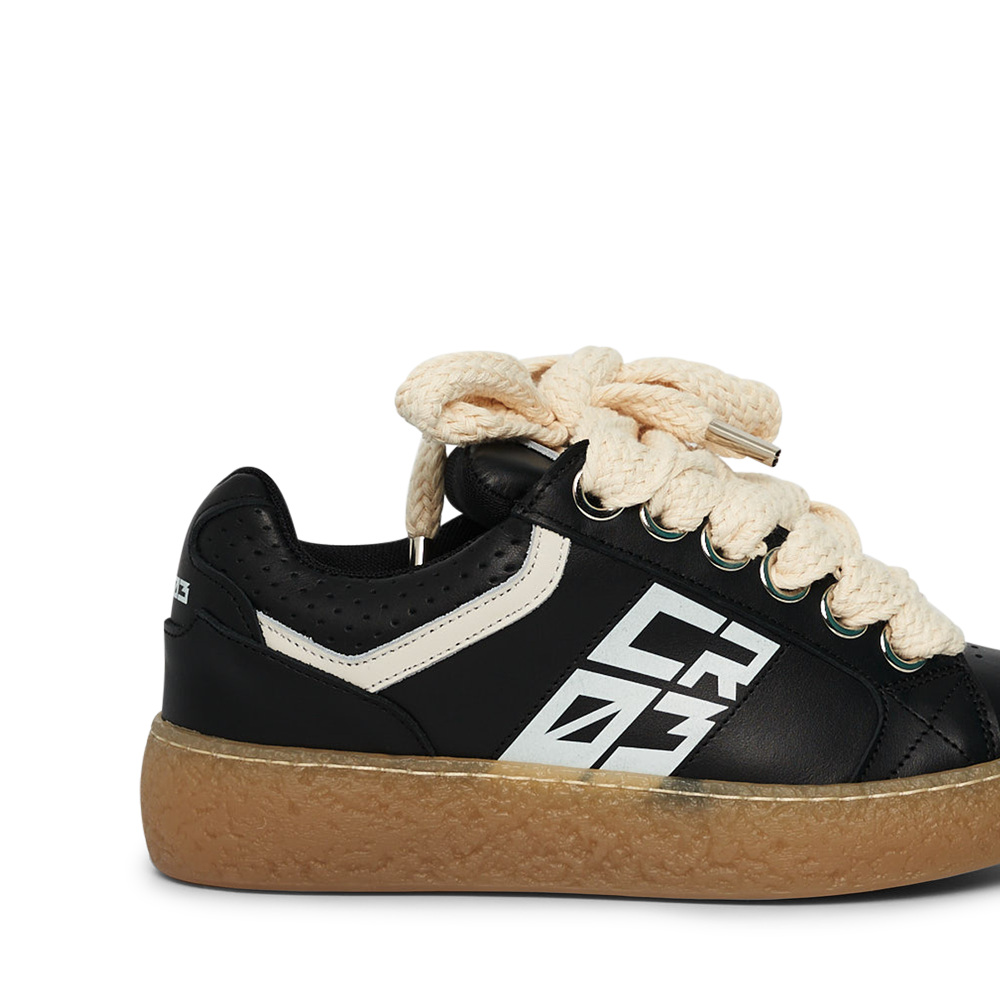 Dude – Black Leather-Sneaker-CRISTIANZEROTRE