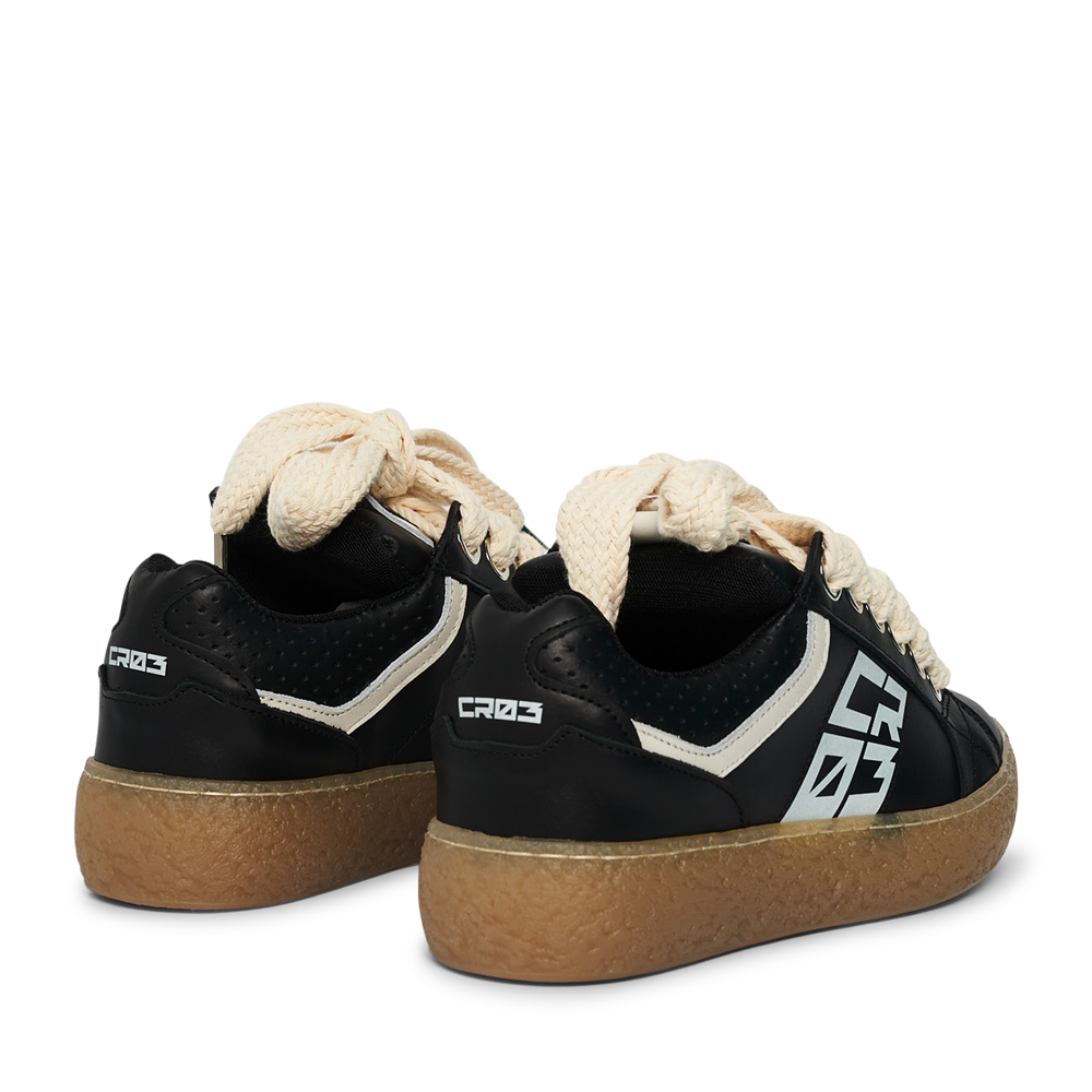 Dude – Black Leather-Sneaker-CRISTIANZEROTRE