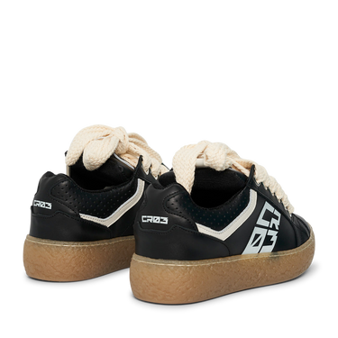 Dude – Black Leather-Sneaker-CRISTIANZEROTRE