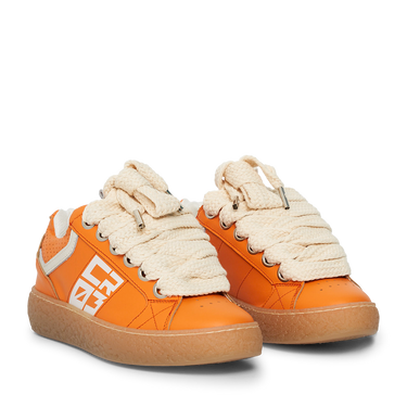 Dude – Orange Leather-Sneaker-CRISTIANZEROTRE