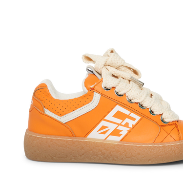Dude – Orange Leather-Sneaker-CRISTIANZEROTRE