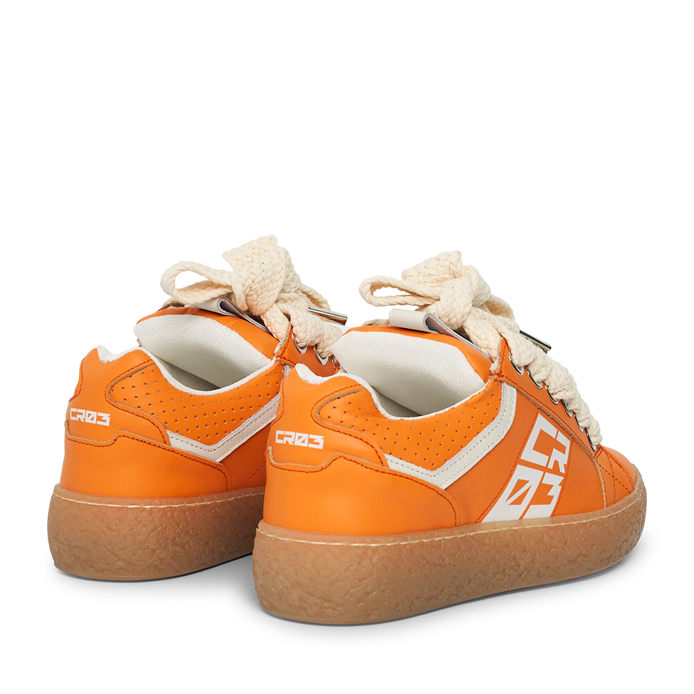 Dude – Orange Leather-Sneaker-CRISTIANZEROTRE